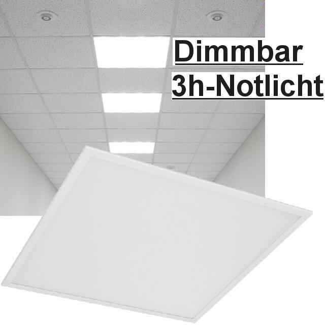 LED-Panel 62x62cm dimmbar mit 3h Notlicht
