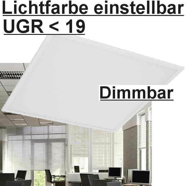 LED Panel UGR<19 dimmbar mit Steuerspannung 1-10V