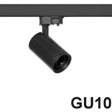 3-Phasen Stromschienenstrahler GU10 schwarz