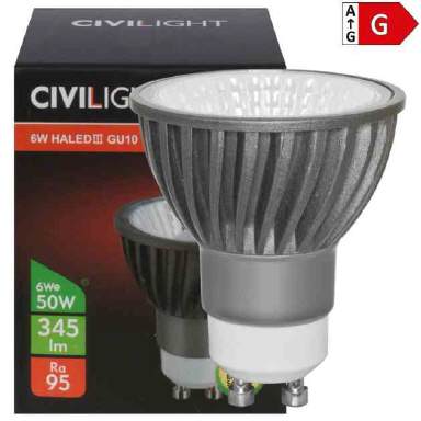 GU10 LED Reflektorlampe dimmbar Ra95 6W